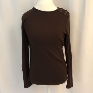 Lauren Ralph Lauren Brown Pullover Leather Buckles